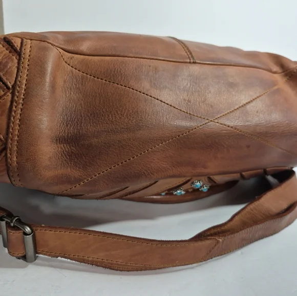 Kompanero Leather Bag Crossbody Sling Purse Large Western Wear - Picture 6 of 16